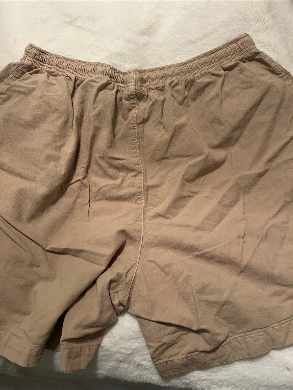 Gloria Vanderbilt  Drawstring Shorts in Light Taupe - Picture 4 of 5